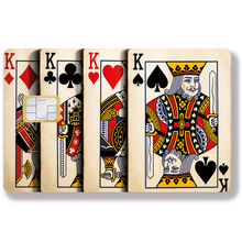 Load image into Gallery viewer, 4 KINGS - Credit card sticker, available in two sizes.
