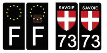 Load the image in the gallery, 73 SAVOIE - Stickers for license plate, available for AUTO and MOTO