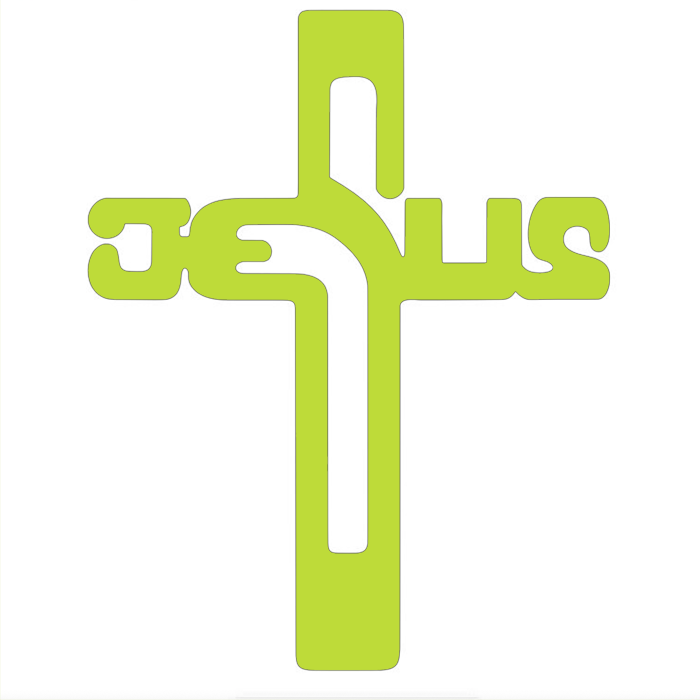 Autocollant Sticker Voiture/moto – Drapeau Jésus Chrétien – Vinyl – Neuf – Fabriqué En France