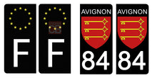 Load the image in the gallery, 84 VAUCLUSE, AVIGNON - License plate stickers, available for AUTO and MOTO