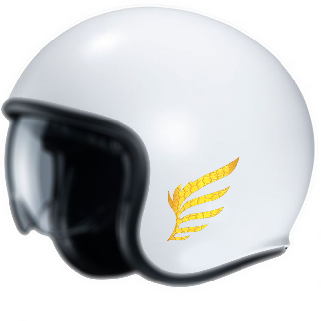 Sticker casque moto / autocollant / étanche / ailes -  France