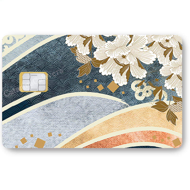 Arts Asiatiques - Sticker pour carte bancaire, 2 formats de carte bancaire disponibles