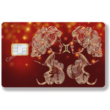 Charger l'image dans la galerie, Les signes astrologiques, 12 signes, Sticker pour carte bancaire, format US
