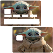 Subir imagen a la galería, Baby Yoda - pegatina de tarjeta de crédito