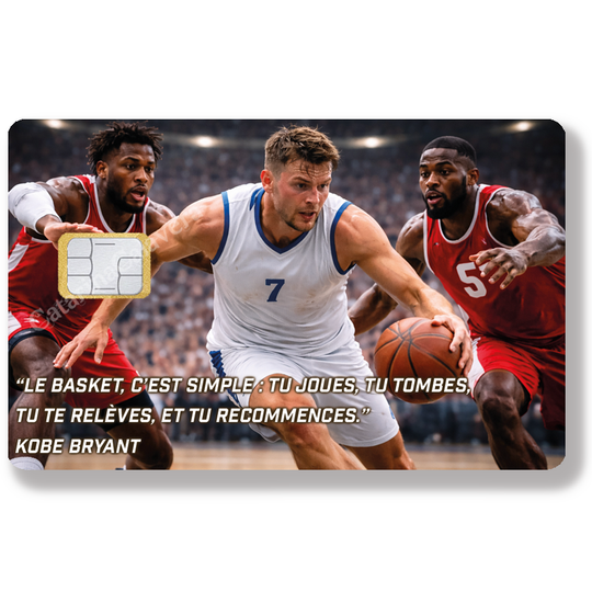 Basket, Sticker pour carte bancaire, format US