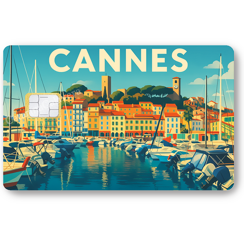 Cannes, Sticker pour carte bancaire, format US