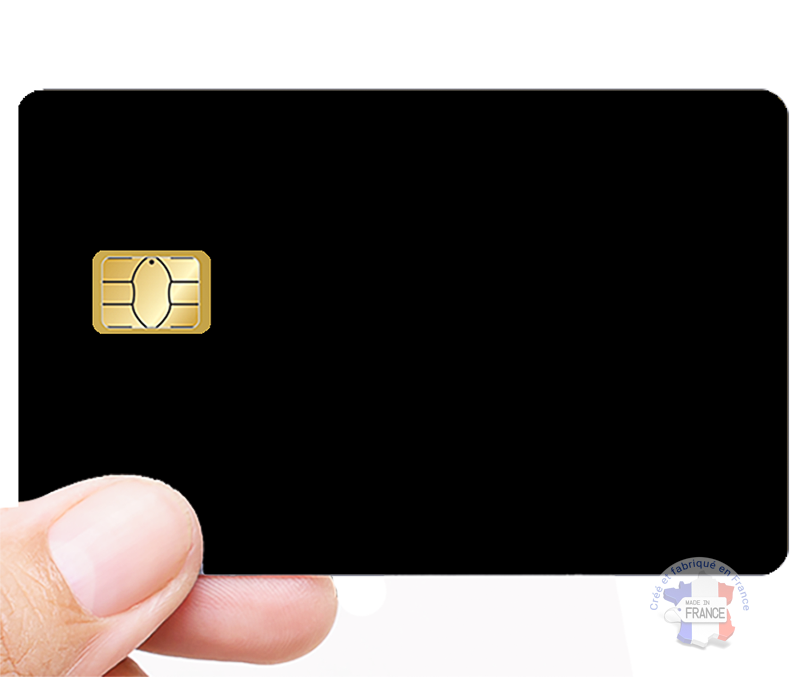 Carte noire- sticker pour carte bancaire