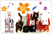 Charger l&#39;image dans la galerie, Cats, make me happy ! Sticker pour carte bancaire, format US
