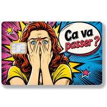 Charger l'image dans la galerie, Ca va passer ? - Sticker pour carte bancaire, Format US
