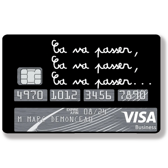 It's going to be okay - bank card sticker
