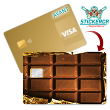 Charger l'image dans la galerie, Tablette de chocolat - Sticker pour carte bancaire, disponible en deux formats.
