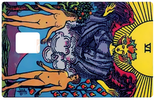 Laden Sie das Bild in die Galerie, Tarot, Liebeskarte – Aufkleber für Bankkarte, US-Format