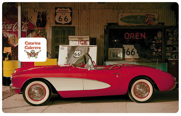 Corvette Chevrolet 1953 - sticker pour carte bancaire, format US