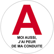 Load the image into the gallery, Sticker, Disc A, young driver, 14 regions of France