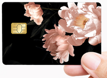 Load image into Gallery viewer, Douces fleurs - Sticker pour carte bancaire, 2 formats de carte bancaire disponibles
