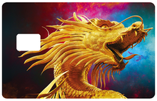 Charger l&#39;image dans la galerie, Année du dragon - sticker pour carte bancaire, format US
