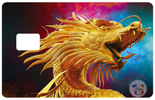 Charger l&#39;image dans la galerie, Année du dragon - sticker pour carte bancaire, format US
