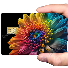 Load image to gallery, Rainbow Flower - Credit Card Sticker, US Size