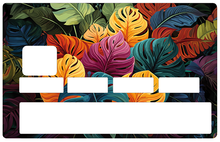 Bild in die Galerie hochladen, Mehrfarbiger Wald – Bankkartenaufkleber, in zwei Größen erhältlich.