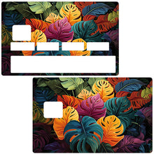 Load image into Gallery viewer, Foret multicolors - sticker pour carte bancaire, 2 formats de carte bancaire disponibles
