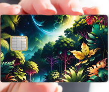 Load the image in the gallery, Forest under the moon - sticker for bank card, US format