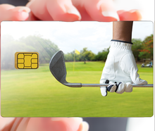 Bild in Galerie laden, Golf-Bankkartenaufkleber, 2 Bankkartenformate verfügbar