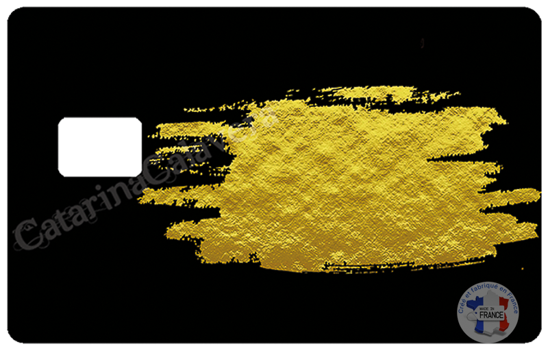 Sous la carte ! Sticker pour carte bancaire, format US