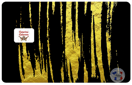 Gold scratch! Credit card sticker, US format