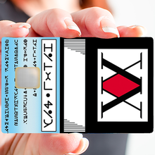 Charger l&#39;image dans la galerie, Tribute to Hunter X Hunter, édition limitée 100 ex. - sticker pour carte bancaire, format US
