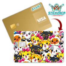Charger l'image dans la galerie, Jamais trop de chats - Sticker pour carte bancaire, disponible en 2 formats
