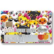 Load image into Gallery viewer, Never too many cats - Bank card sticker, available in two sizes.
