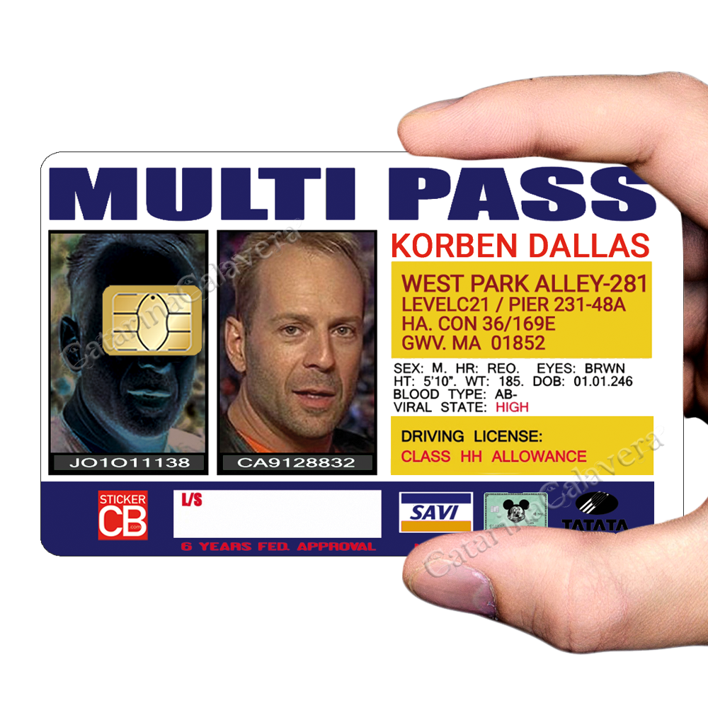 KORBEN Multi Pass - Sticker pour carte bancaire, format US