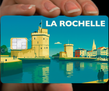 Charger l&#39;image dans la galerie, La Rochelle, Sticker pour carte bancaire, format US
