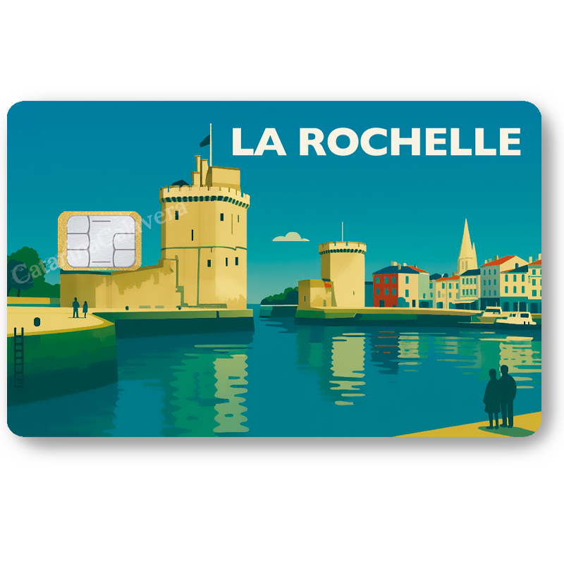 La Rochelle, Sticker pour carte bancaire, format US