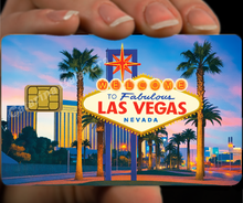Charger l&#39;image dans la galerie, Las Vegas, Sticker pour carte bancaire, format US
