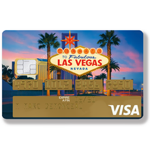 Charger l'image dans la galerie, Las Vegas, Sticker pour carte bancaire- Sticker pour carte bancaire, disponible en deux formats.
