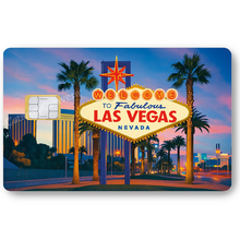 Charger l&#39;image dans la galerie, Las Vegas, Sticker pour carte bancaire, format US
