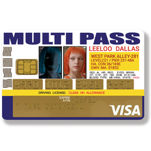 Load image into Gallery viewer, LEELOO Multi Pass – Sticker pour carte bancaire, disponible en deux formats.
