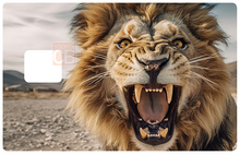 Load the image in the gallery, Lion not happy - sticker for credit card