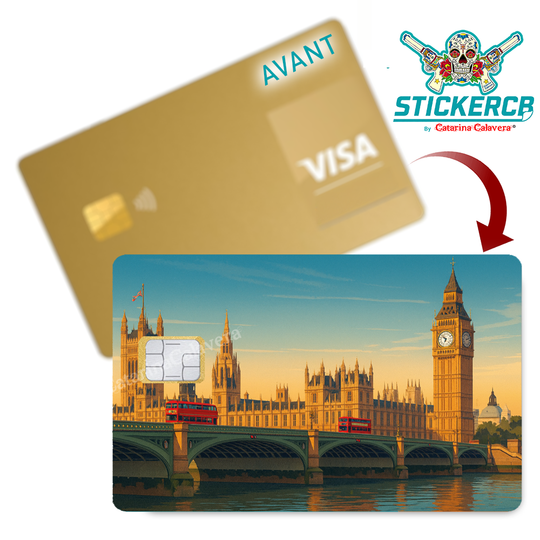 Londres - Sticker pour carte bancaire,
