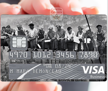 Load image into Gallery viewer, Lunch Atop a Skyscraper - Rockefeller Center - Bank card sticker, available in two sizes.
