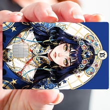 Load image into Gallery viewer, Manga, Mystic girl - Sticker pour carte bancaire, format US
