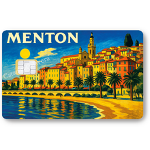Charger l&#39;image dans la galerie, Menton, Sticker pour carte bancaire, format US
