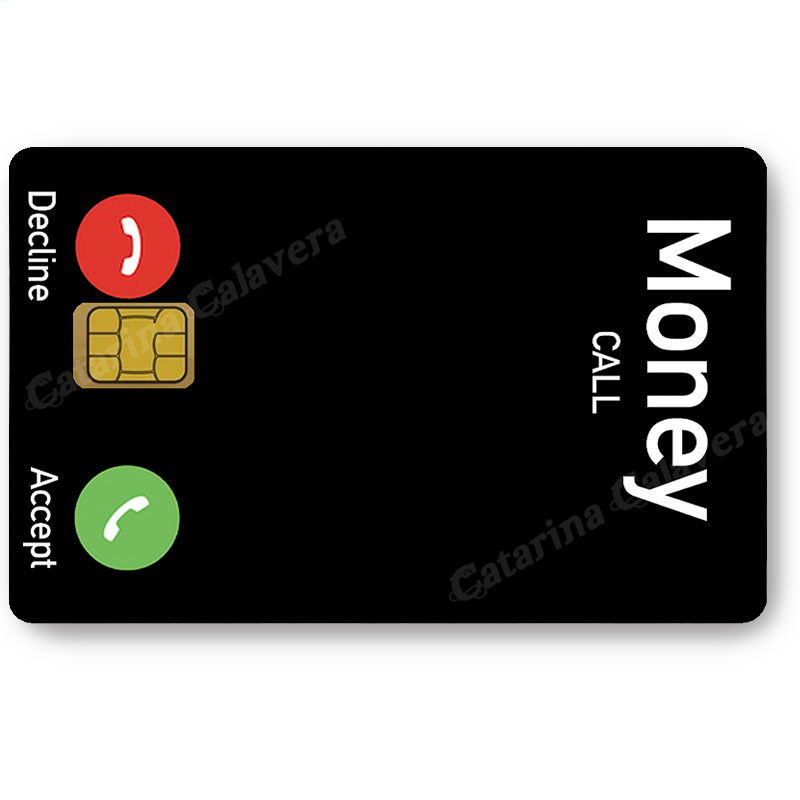 Call Money, Sticker pour carte bancaire, format US