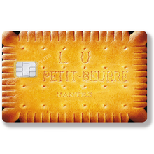 Load image into Gallery viewer, Petit beurre - - Sticker pour carte bancaire, disponible en deux formats.
