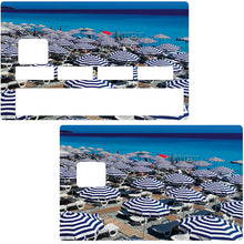 Charger l&#39;image dans la galerie, Les plages de Nice - sticker pour carte bancaire, 2 formats de carte bancaire disponibles
