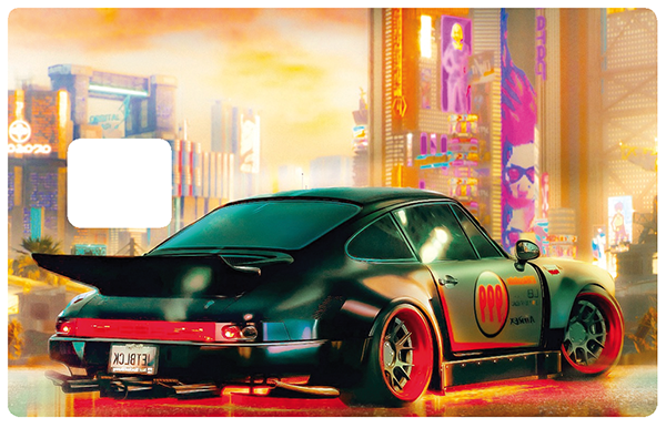 Deutch turbo - sticker pour carte bancaire, format US