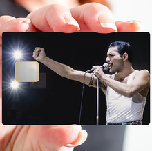 Charger l&#39;image dans la galerie, Freddie Mercury  - sticker pour carte bancaire, 2 formats de carte bancaire disponibles
