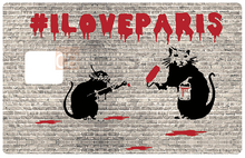 Charger l&#39;image dans la galerie, Les rats aiment Paris 2024 - sticker pour carte bancaire
