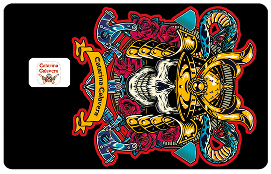 Samuraï Tatoo - Sticker pour carte bancaire, format US